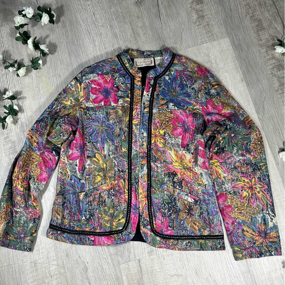 Colorful Floral Women's Blazer